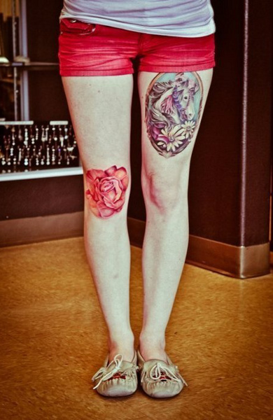 Татуировка на колене
