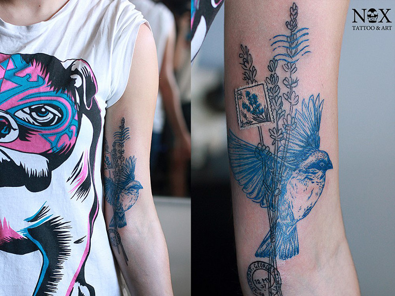 Татуировка на руке от Matty Nox