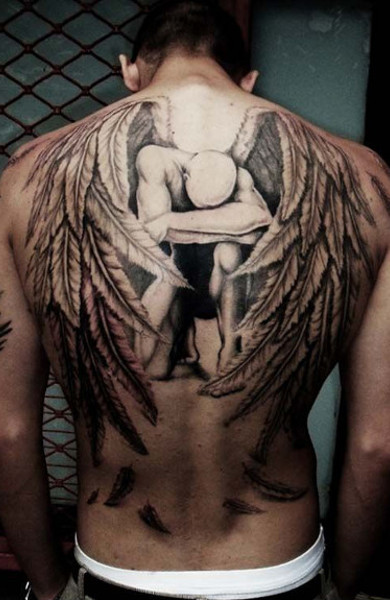 Татуировка ангел