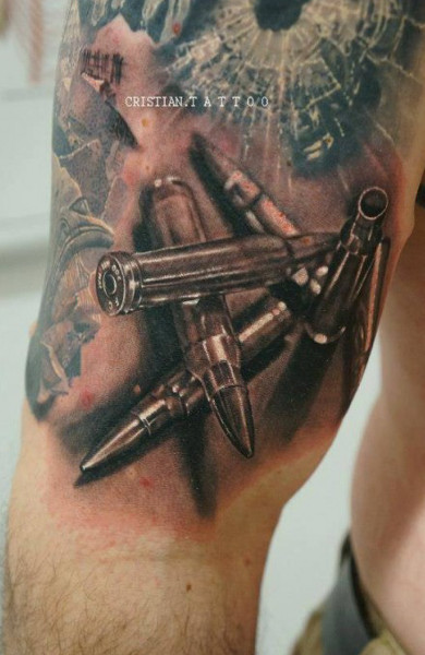 Татуировка пуля