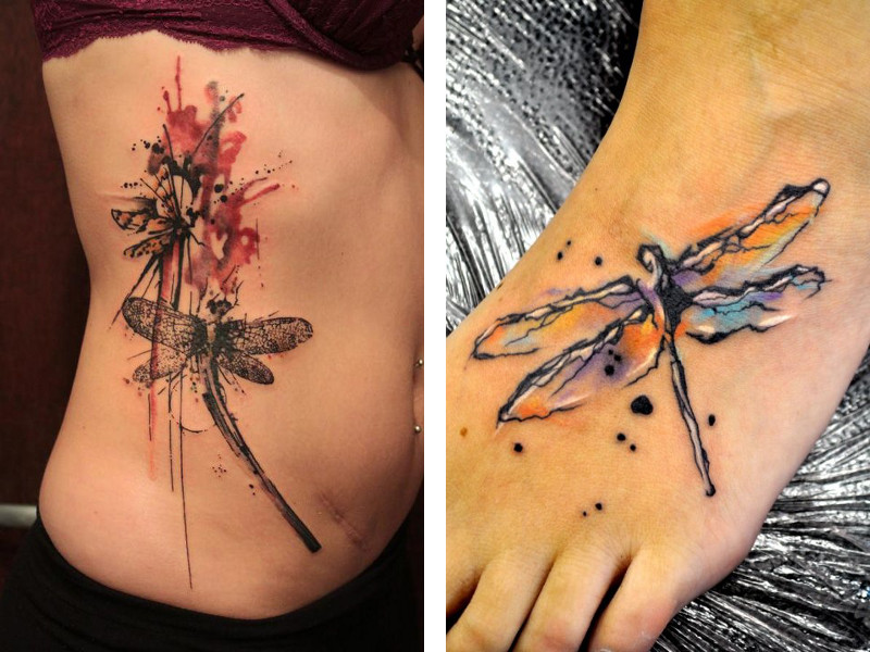 Татуировка стрекоза и ее значение
