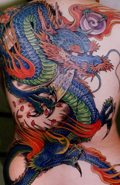 Татуировка японский дракон