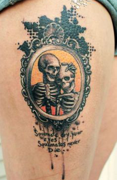 Татуировка скелет