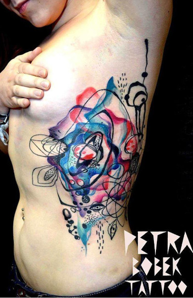 Татуировки в стиле абстракционизм