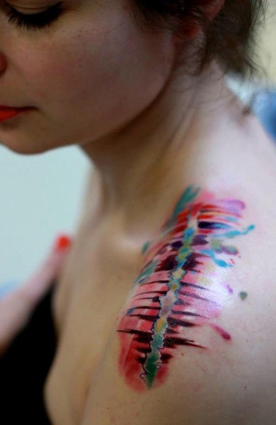 Татуировки в стиле абстракционизм