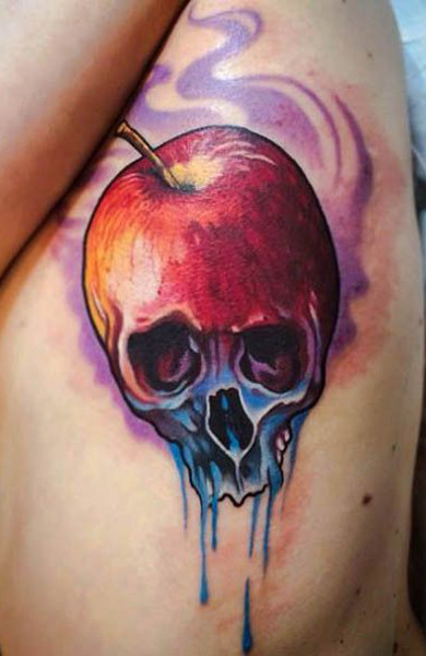 Татуировка яблоко