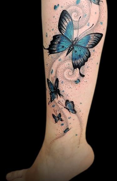 Татуировка бабочка в качестве эскиза