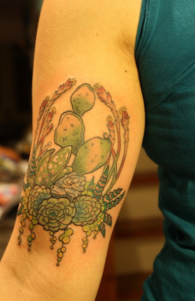 Татуировка кактус