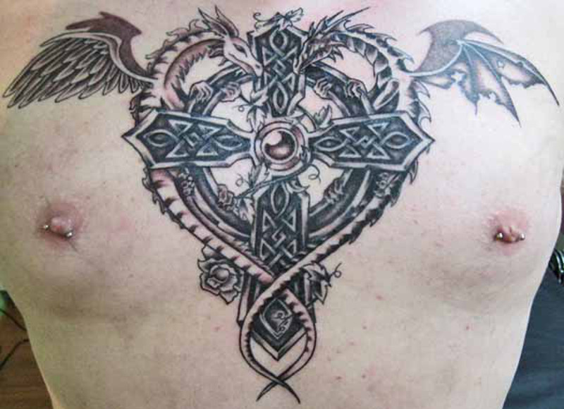 Татуировка кельтский крест