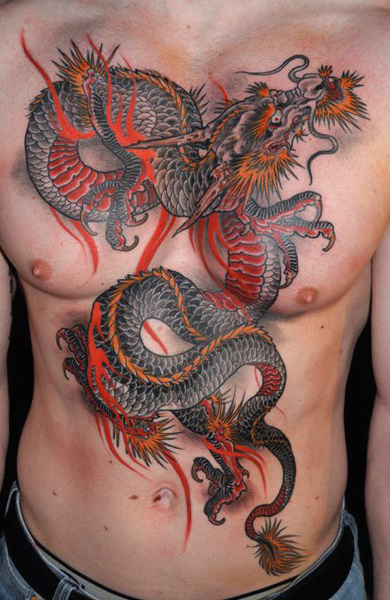 Татуировка китайский дракон
