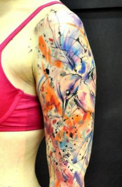 фото татуировка колибри