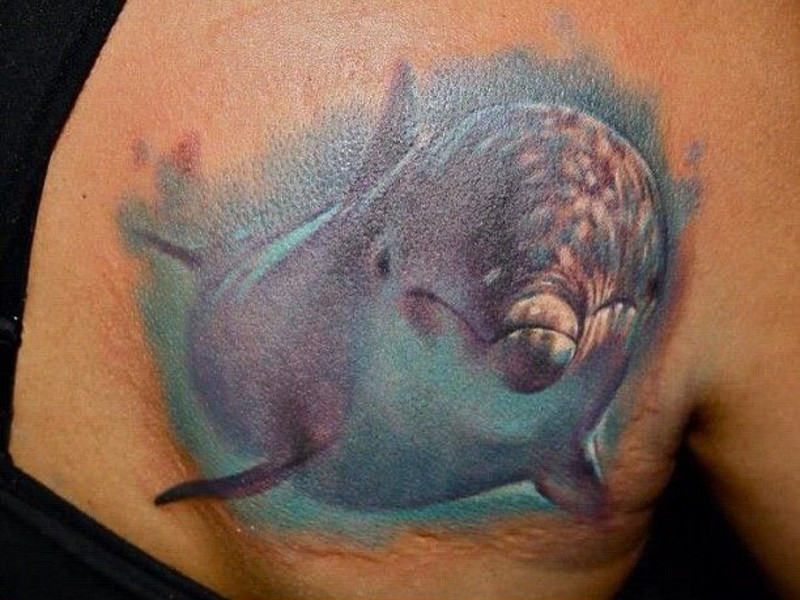 фото татуировки дельфин