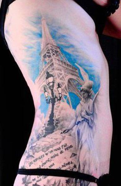 Татуировка Эйфелева башня