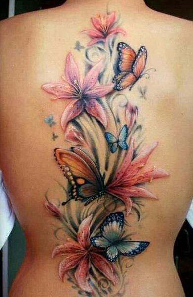 Эскиз татуировки цветы
