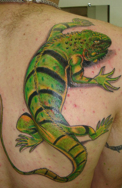 Татуировка игуана