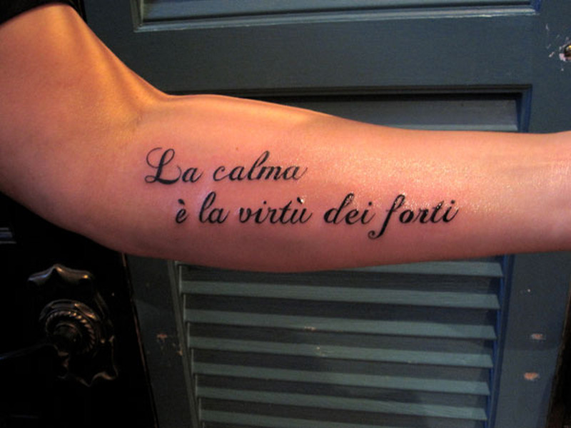 Татуировки на итальянском языке