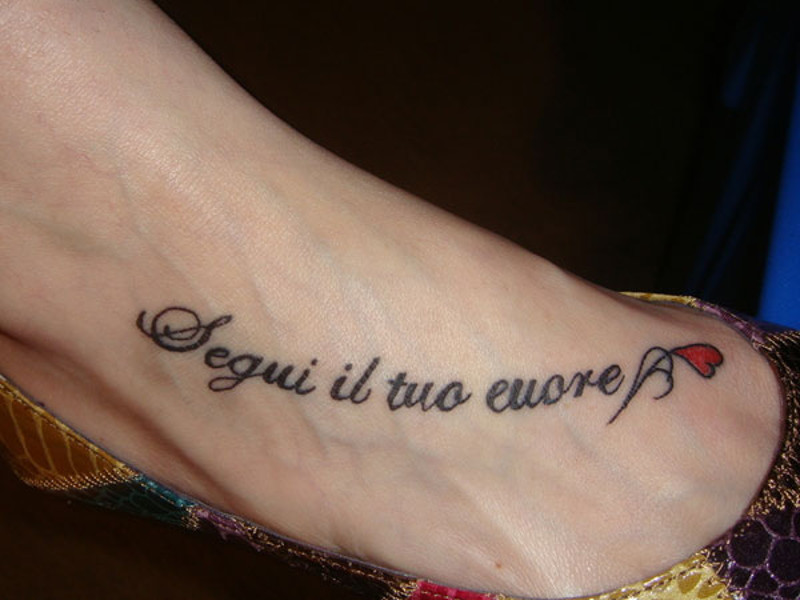 Татуировки на итальянском языке