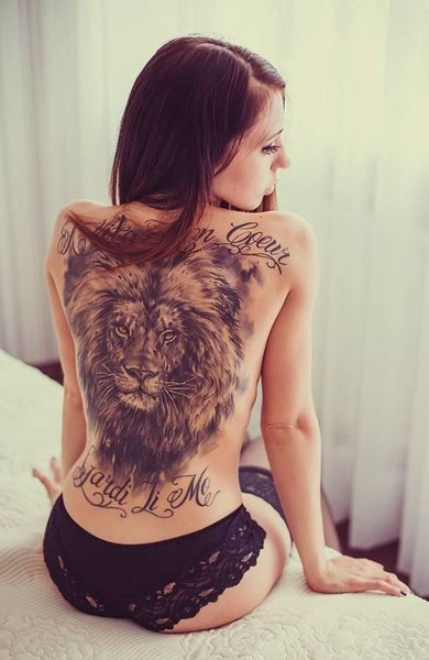 Татуировка знак зодиака лев