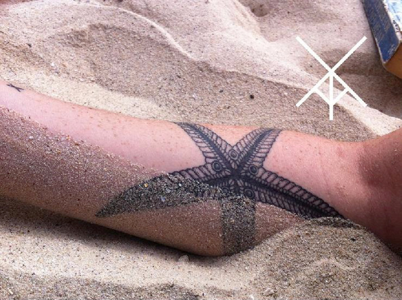 Татуировка морская звезда 