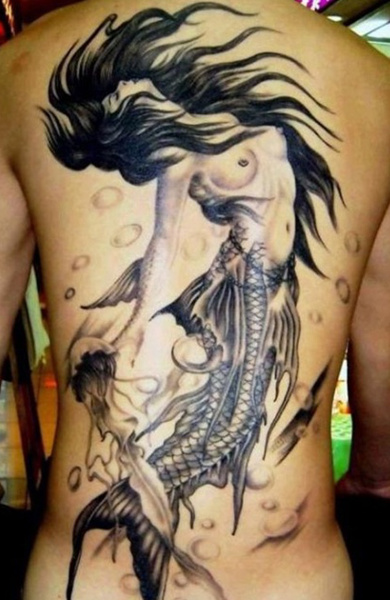 Татуировка русалка