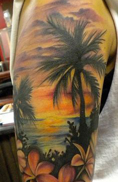 Татуировка пальма