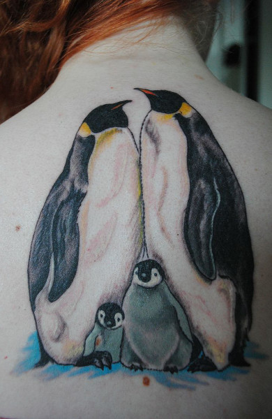 Татуировка пингвин