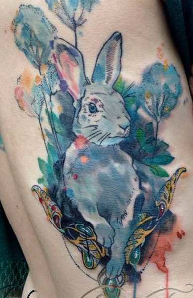 Татуировка заяц