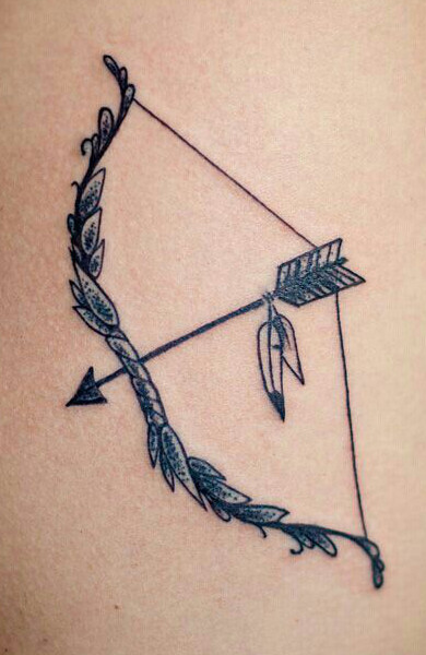 Татуировка знак зодиака Стрелец