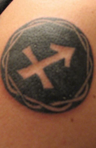 Татуировка знак зодиака Стрелец