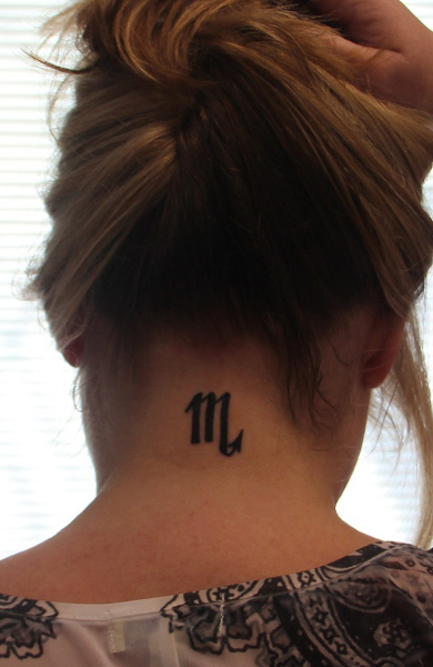Татуировка знак зодиака скорпион