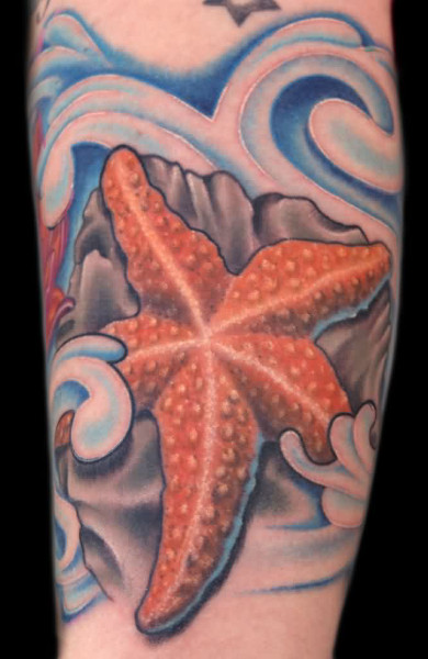 Татуировка морская звезда