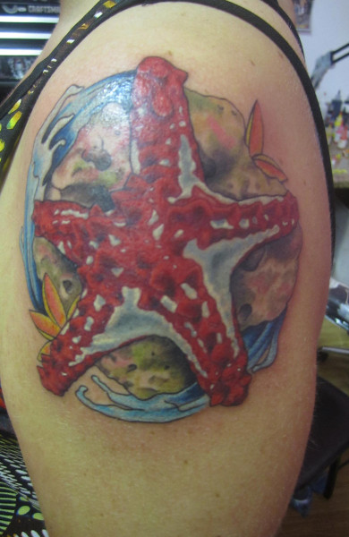 Татуировка морская звезда
