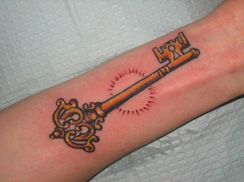 эскиз татуировка ключ