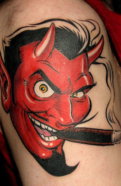 Татуировка дьявол