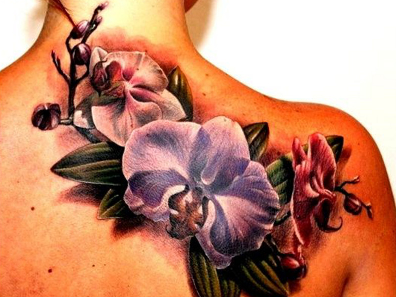 Татуировка орхидея