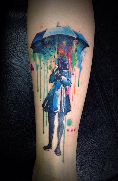 Татуировка зонт