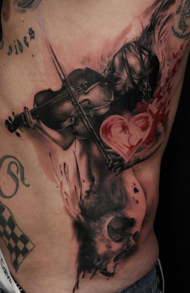 Татуировка скрипка